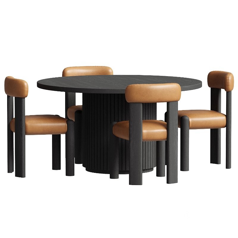 Colton Chair and Harlow Dining Table set Image 2