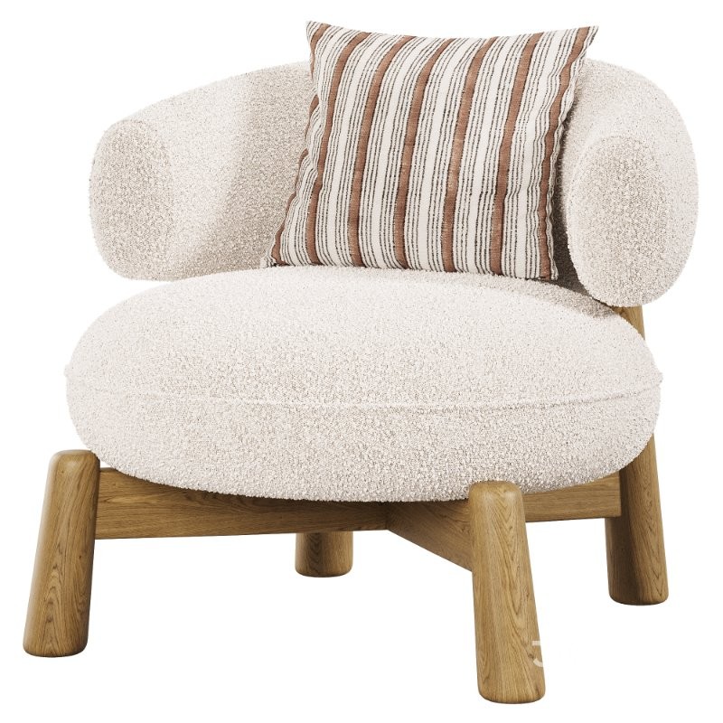 Baxter Leather armchair Image 3