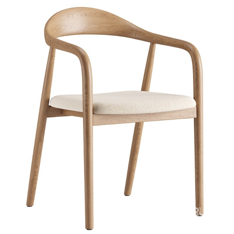 Noris Fabric Dining Chair and Sigrid Dining Table Image 2