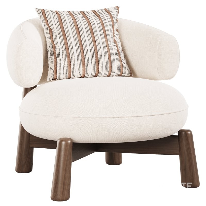 Baxter Leather armchair Image 1