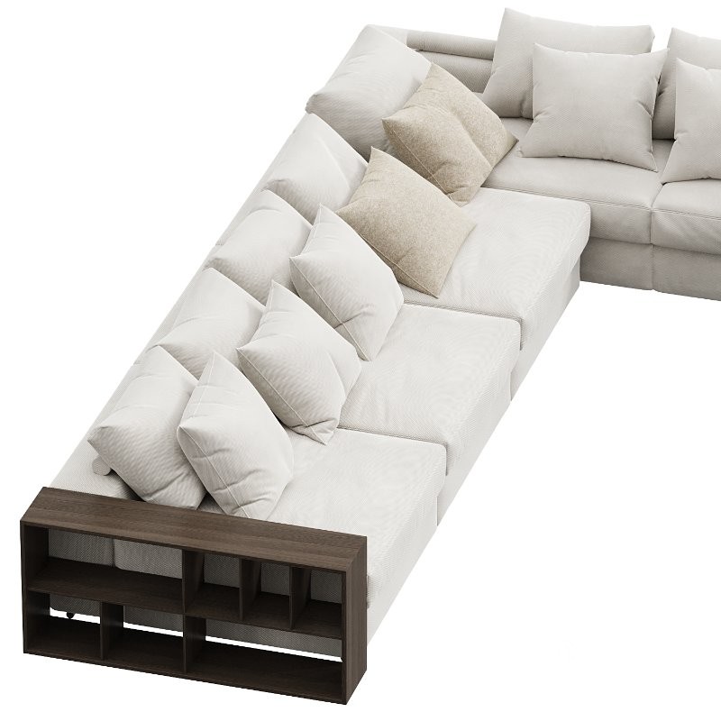Groundpiece modular sofa by Flexform 11MXB Large Image 1