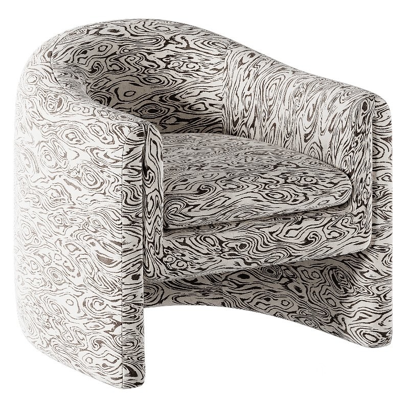 Willow Jacquard Sculptural Chair Image 1