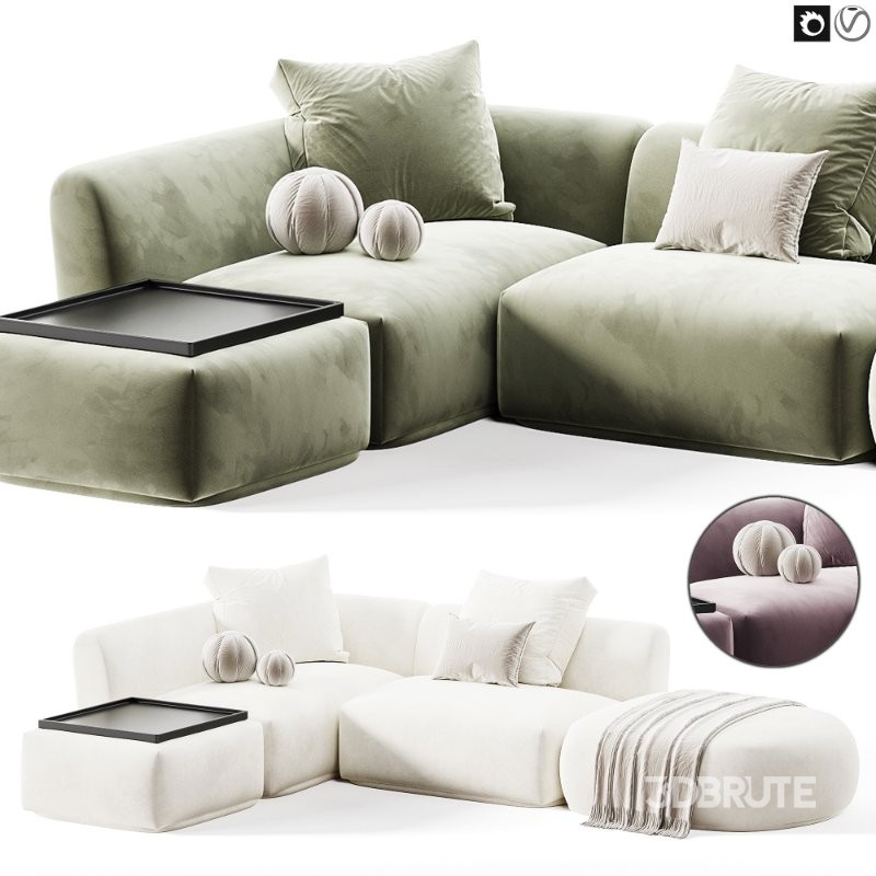 Corner modular sofa Fabro M Image 5