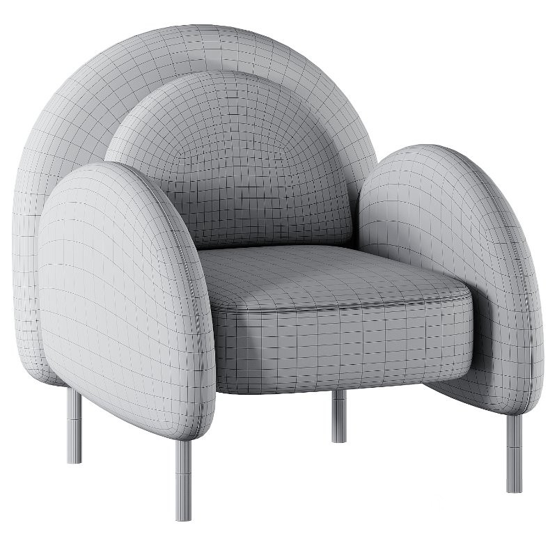 Caldera Velvet Olive Armchair Image 3