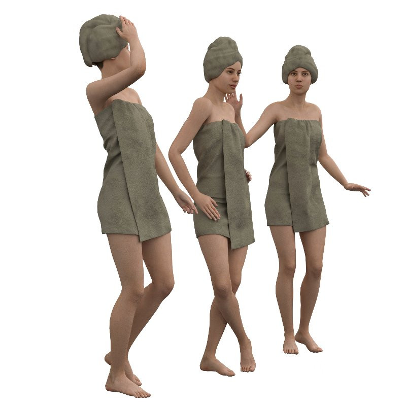 Spa Comfort Set in 3 poses Image 2