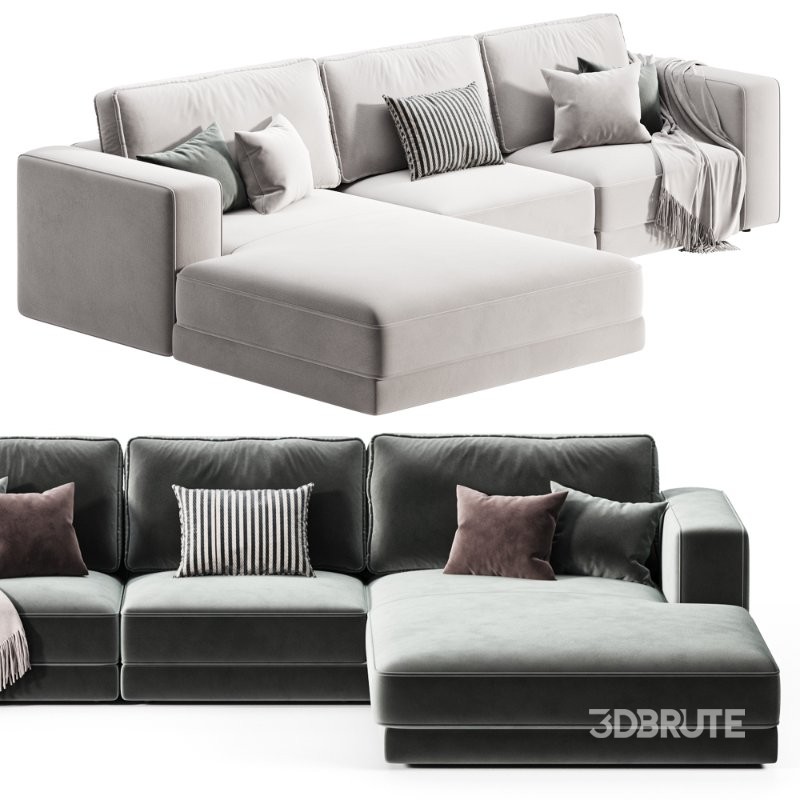Noora Modular Sofa_with Chaise Longue Image 4