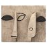 Minimalist Abstract Face Relief Cream Black - Thumbnail 4