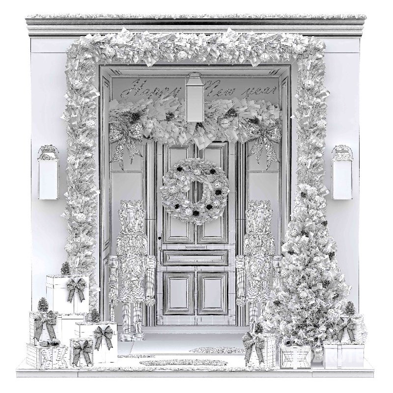 Christmas Entrance Decoration 01 Image 4