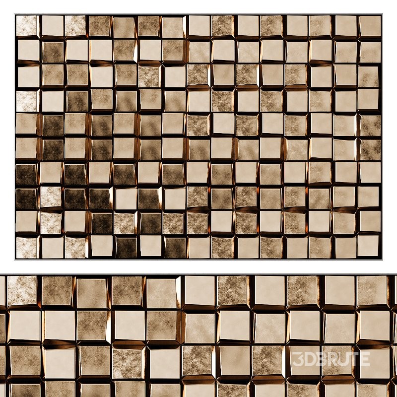 3D Art Relief 204 Douro Tiles Panel by Theiatiles Image 1