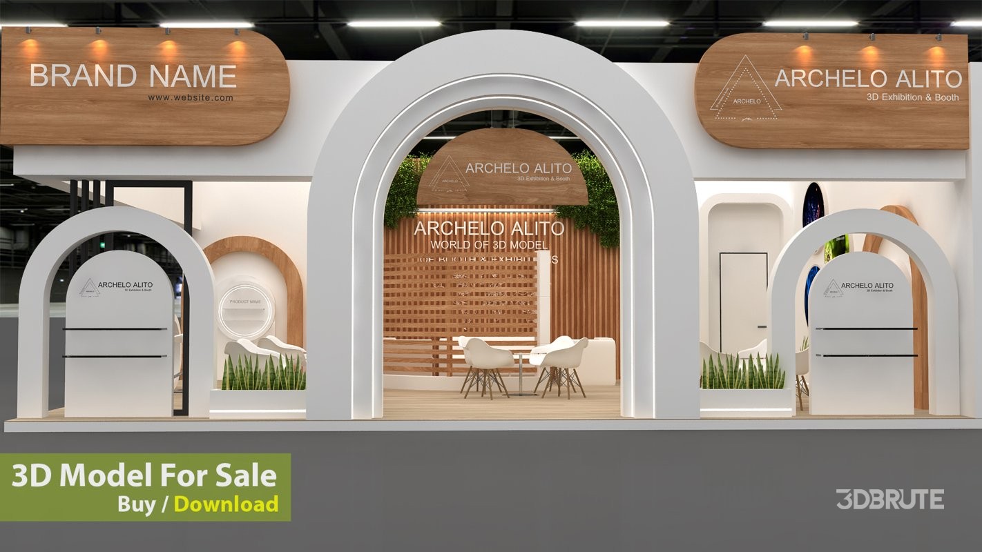 modern booth exhibition Image 1