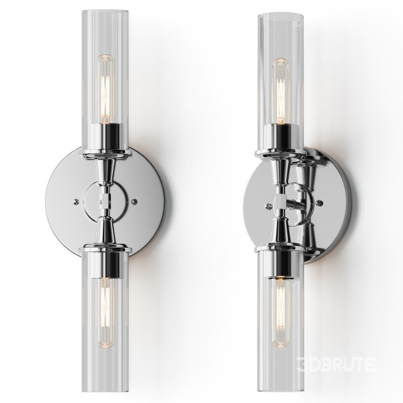 Double Bullet Glass Sconce Image 5