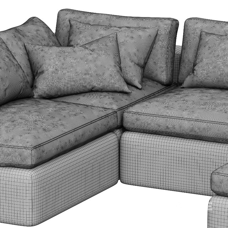 Dream Navy Sectional Sofa Combination 07 Image 3