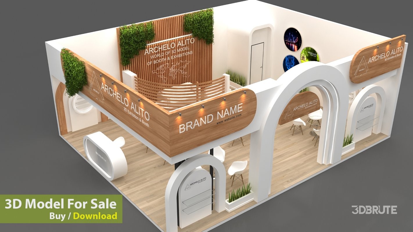 modern booth exhibition Image 7