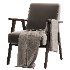 Ebbe Ecru Linen Armchair - Thumbnail 3