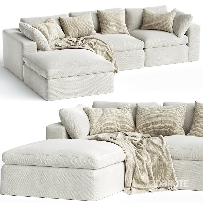 Dream Navy Sectional Sofa Combination 01 Image 2