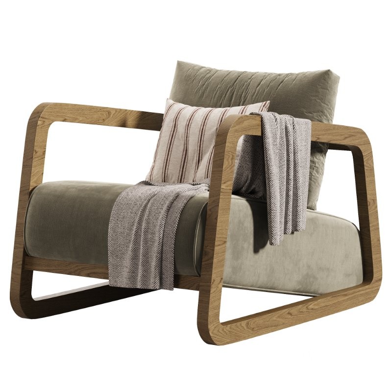 Clayton Lounge Chair Ivory Image 2