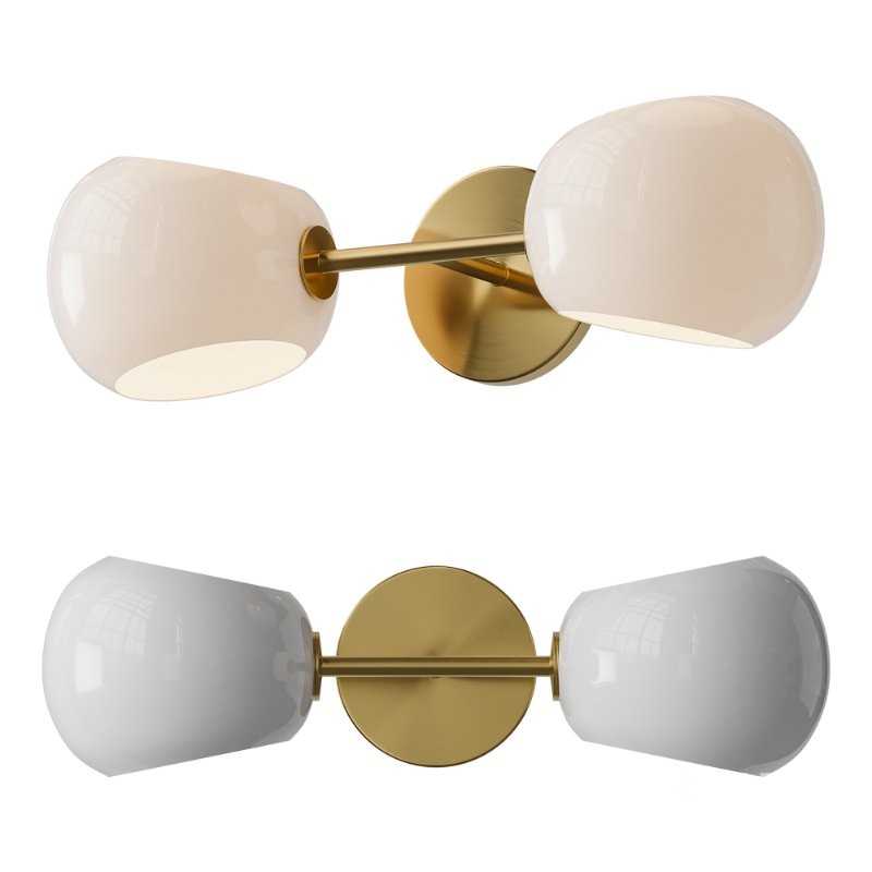 Xaviero Glass Vanity Light Image 1