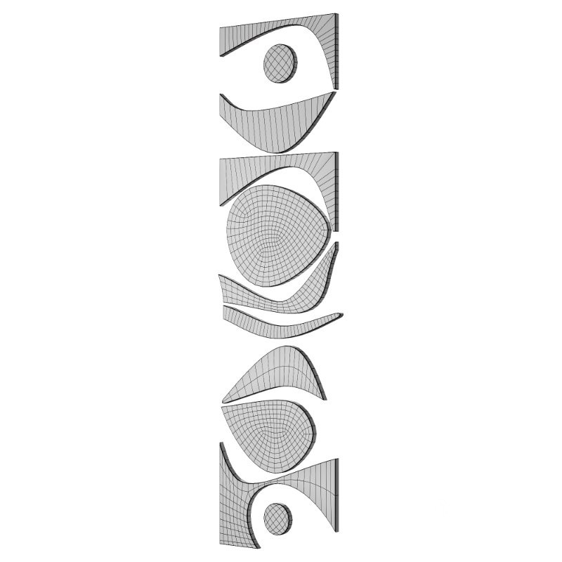 Decorative Panel 3D ART RELIEF 189 Image 5