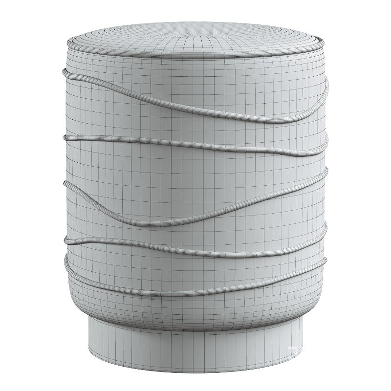 Nero Boucle Ottoman Image 2