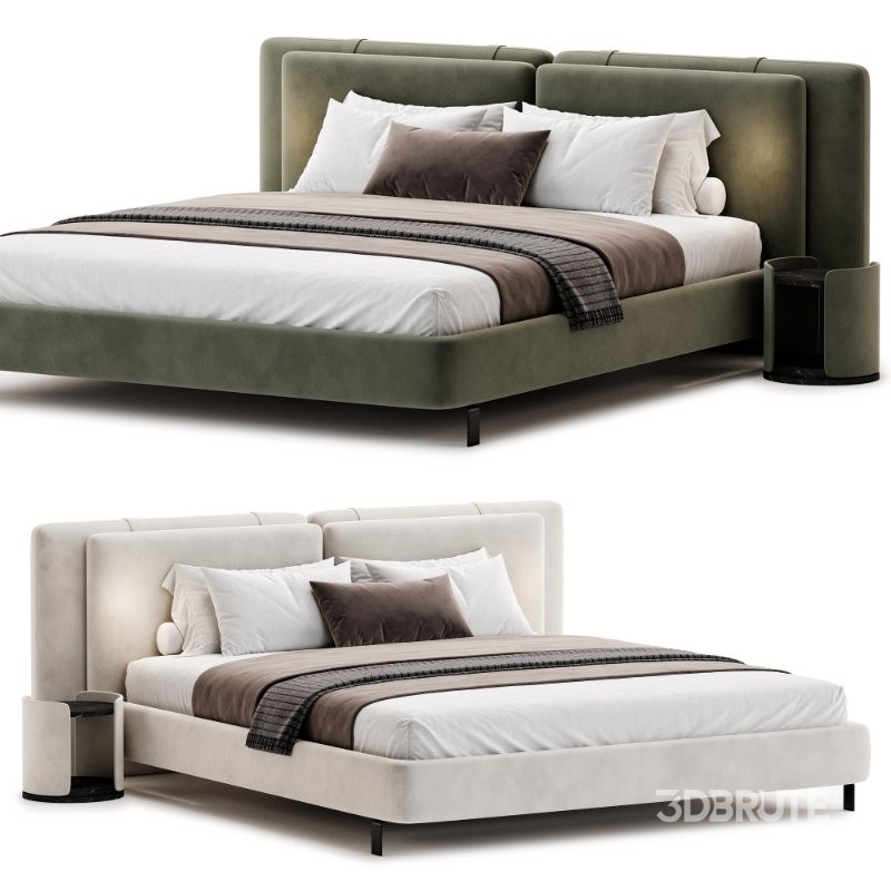 Minotti Tatlin Soft Bed Image 1