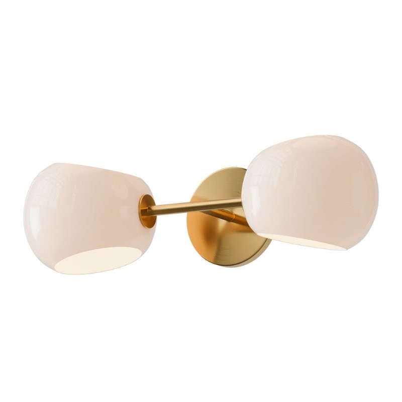 Minimalist Globe Sconce and Xaviero Glass Vanity Light Image 13