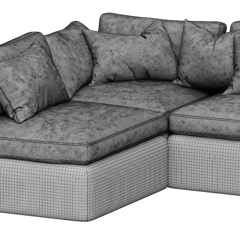Dream Navy Sectional Sofa Combination 05 Image 3
