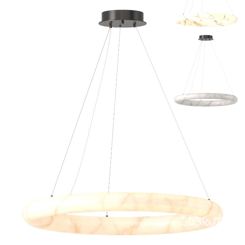 Claire Chandelier M Alabaster Image 1