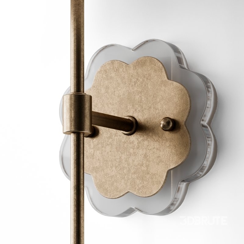 Scalloped Daisy Shade Sconce Image 7