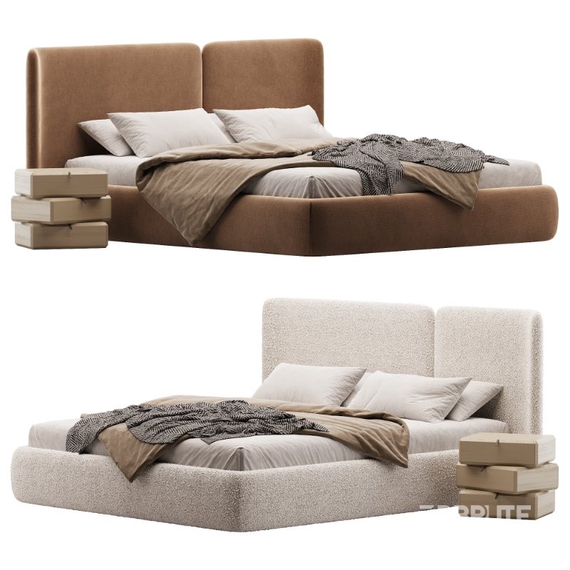 Lit coffre avec sommier relevable Molona Image 1