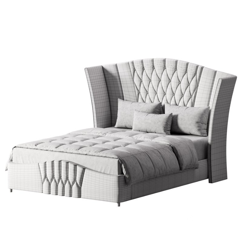 Aahed Modern Camerone Upholstered Bed Image 8