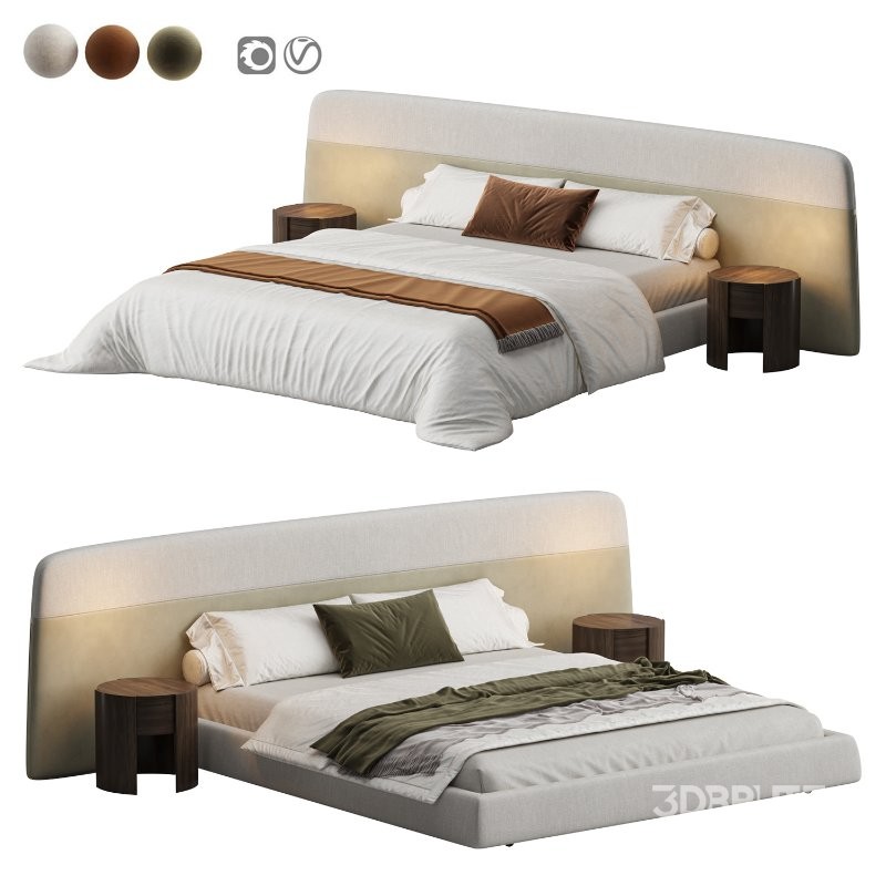 Basic bed By Luzaro Image 1