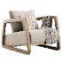 Clayton Lounge Chair Ivory - Thumbnail 1