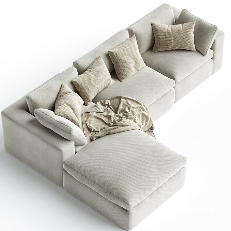 Dream Navy Sectional Sofa Combination 01 Image 1