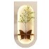 Wall Niche Decor Butterfly Shelf Green Branch - Thumbnail 6