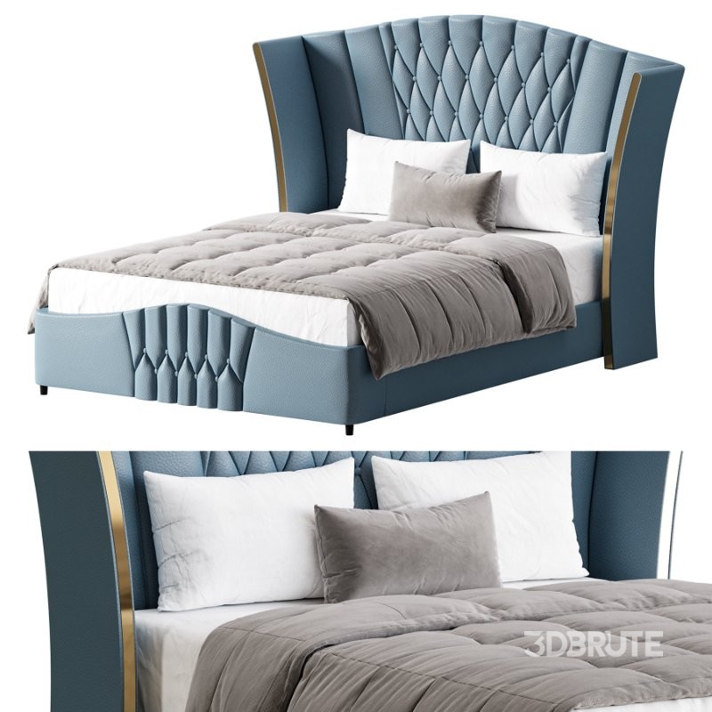 Aahed Modern Camerone Upholstered Bed Image 1