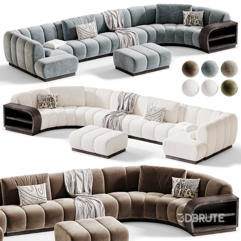 Biscuit Sectional Modular Sofa Image 3