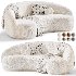 Boucle Curved Sofa - Thumbnail 5