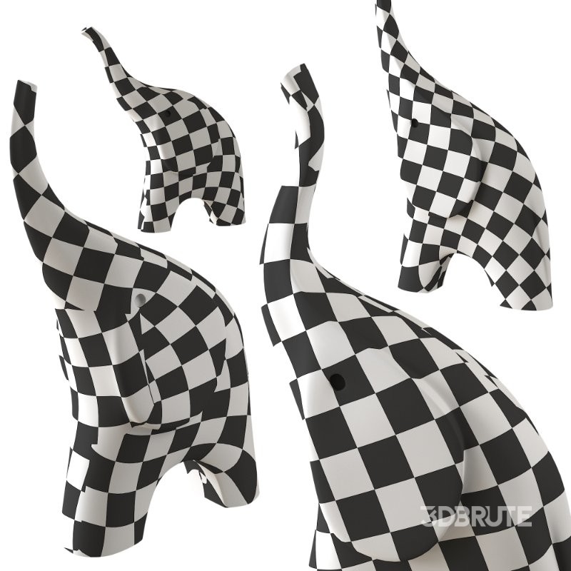 Cute Elephant wooden figurine Image 3