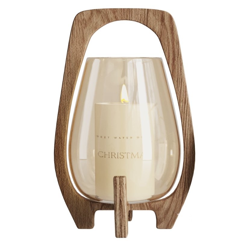 Wooden Candle Holder Image 2