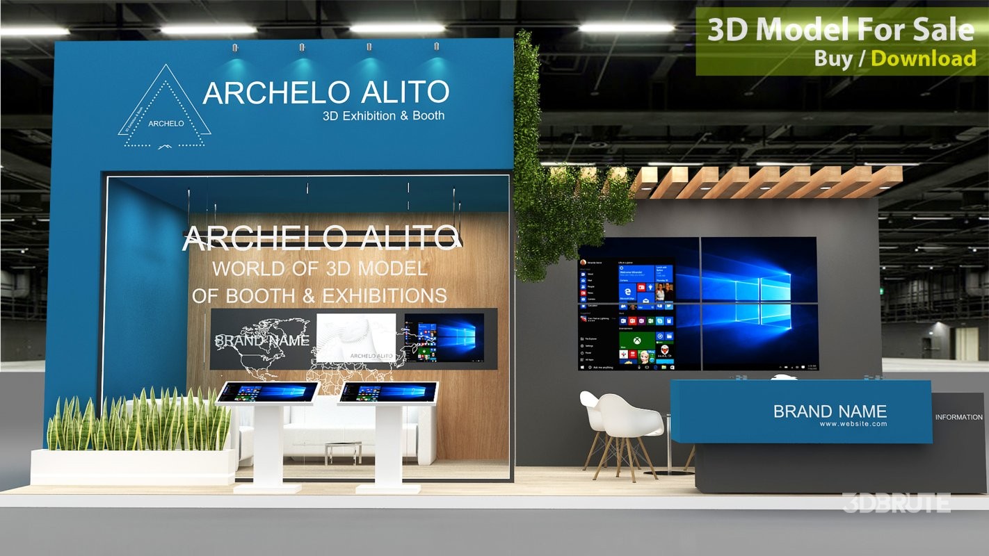 stall exhibition 3d design Image 2