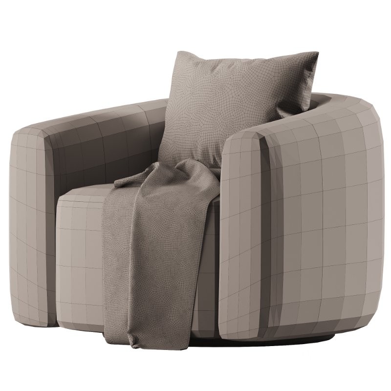 Green Velvet Swivel Chair Image 3