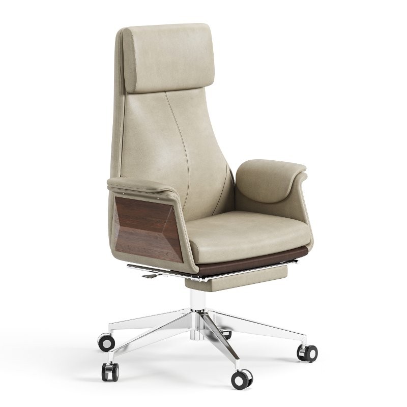 Back Adjustable Swivel Black Executive Chair Image 3