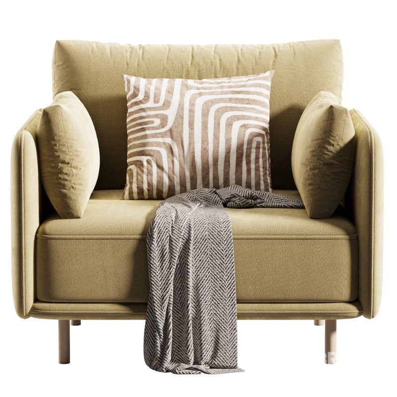 Streamdale Modern Upholstered Accent Chair Image 2
