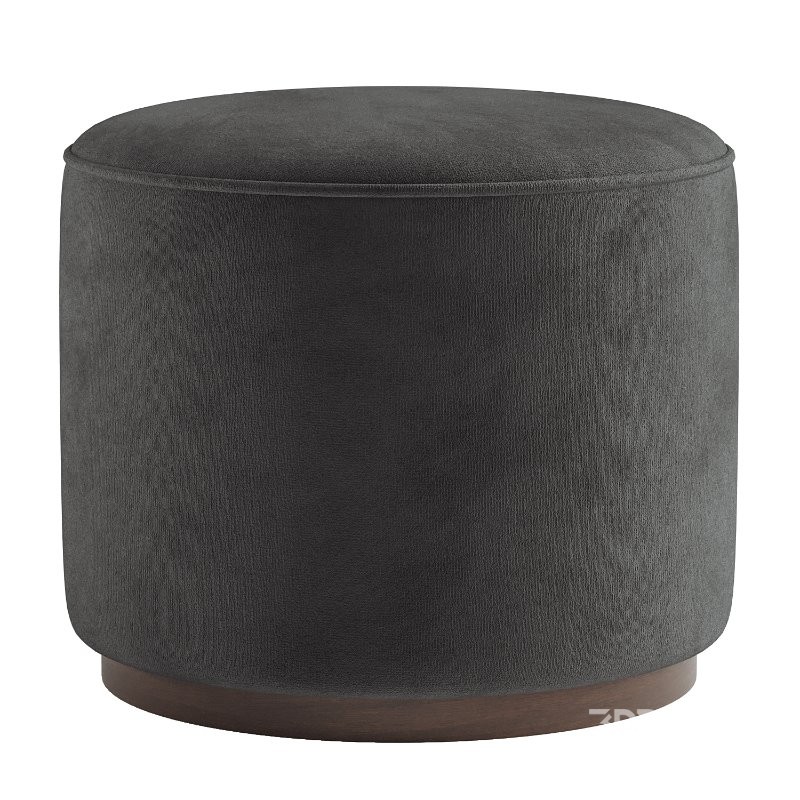 Sinclair Round Ottoman Image 2