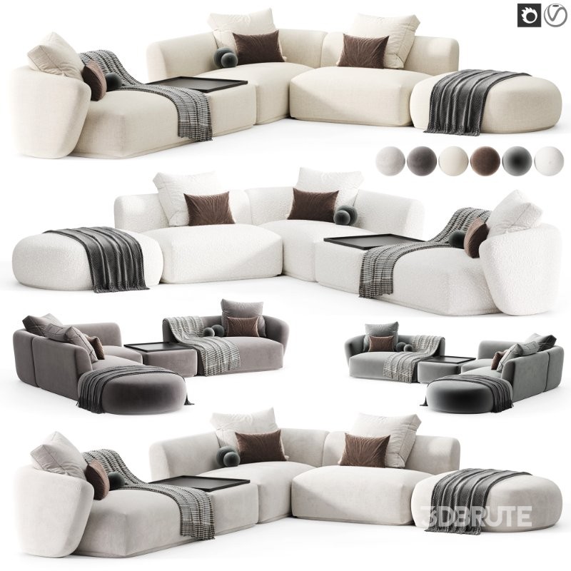 Corner modular sofa Fabro Image 6