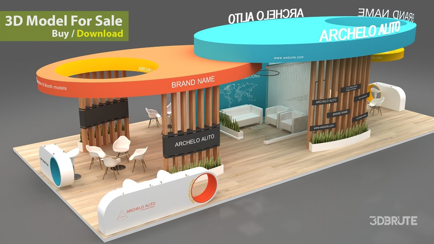 modern exhibition 3d Image 9