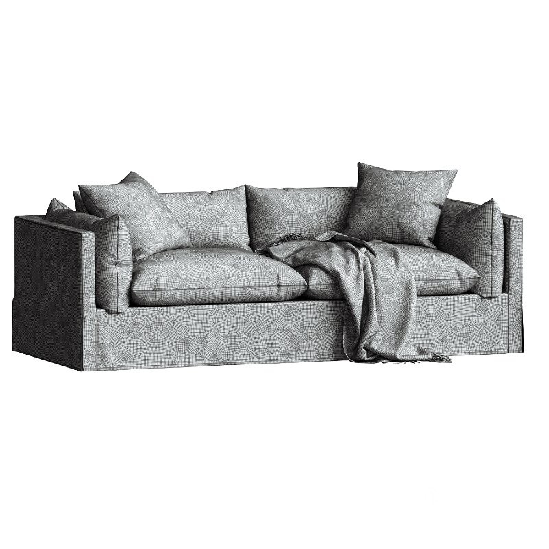 Four Hands Habitat Slipcovered Sofa Image 1