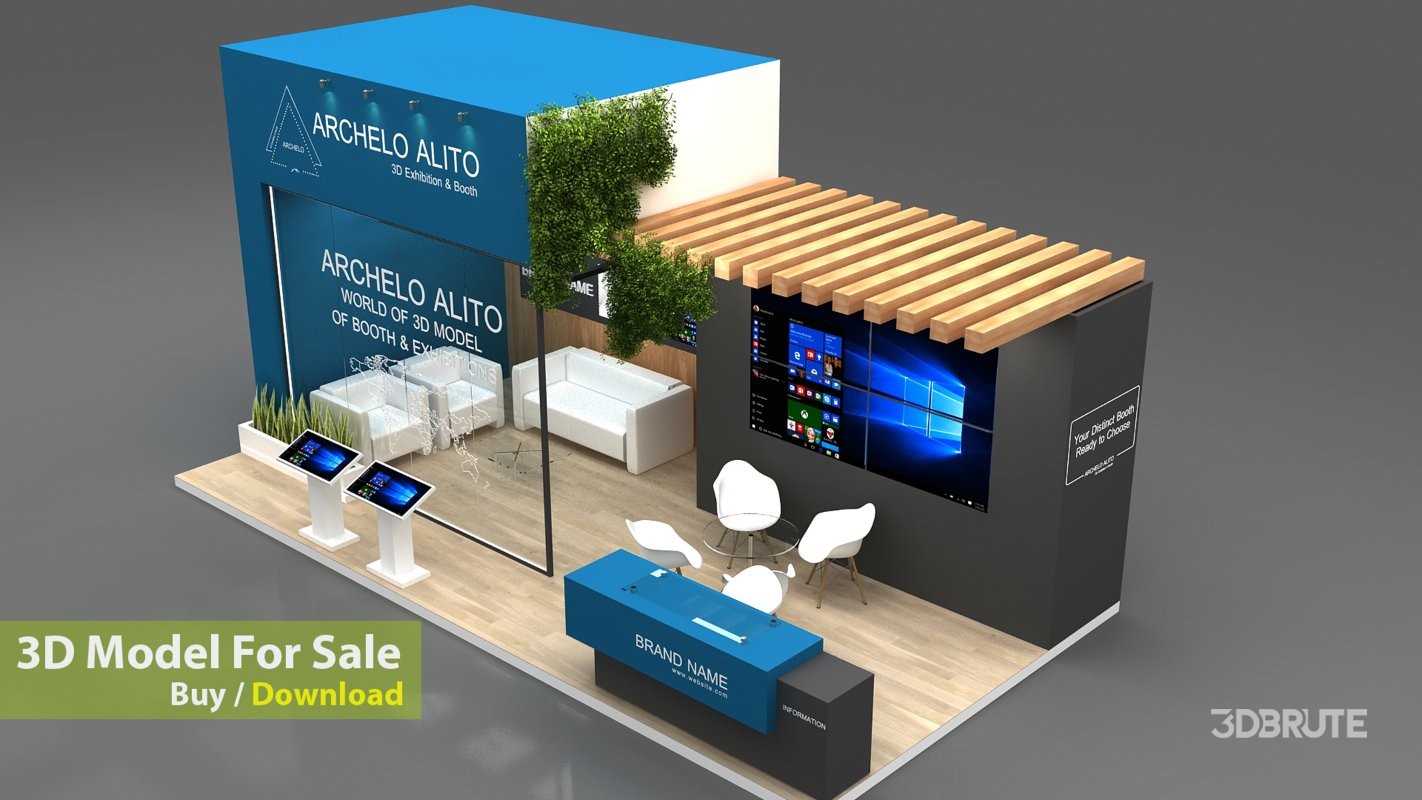 stall exhibition 3d design Image 4