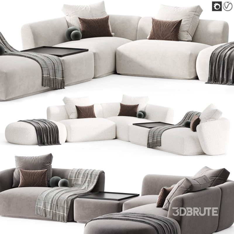 Corner modular sofa Fabro Image 5