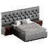 Contemporary Black Wood Queen Bed - Thumbnail 7